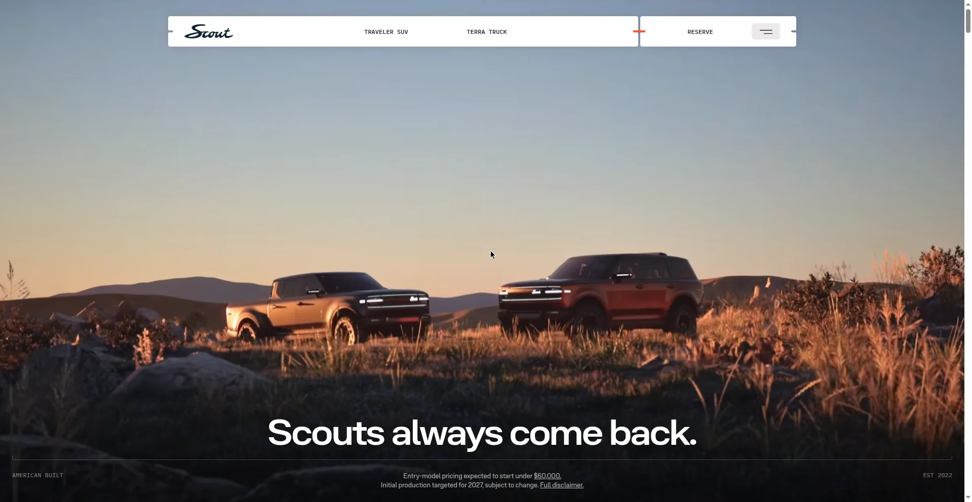 Scout Motors — Awwwards Winner 2026